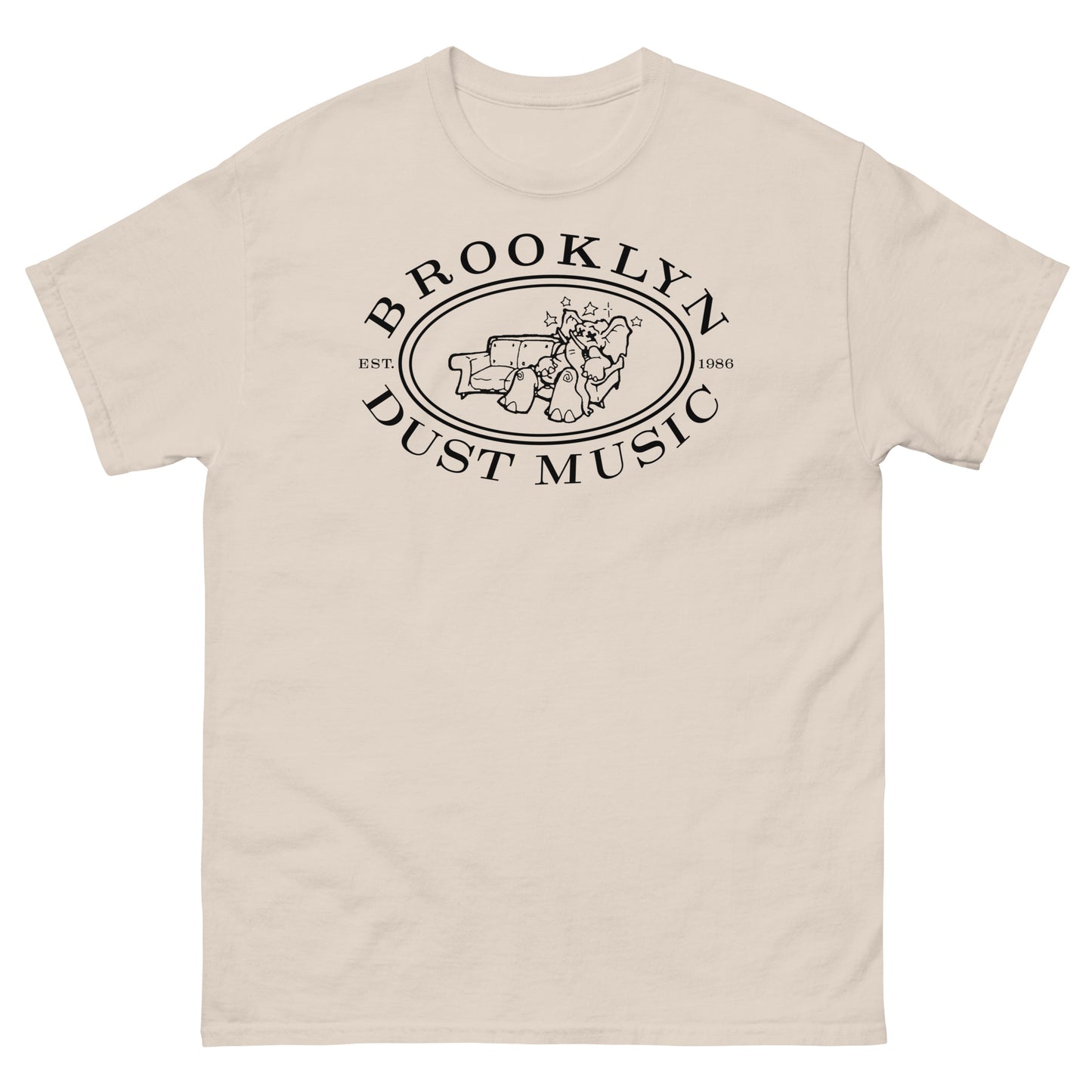 Brooklyn Dust Music Elephant Logo (Black) Unisex Classic T-Shirt