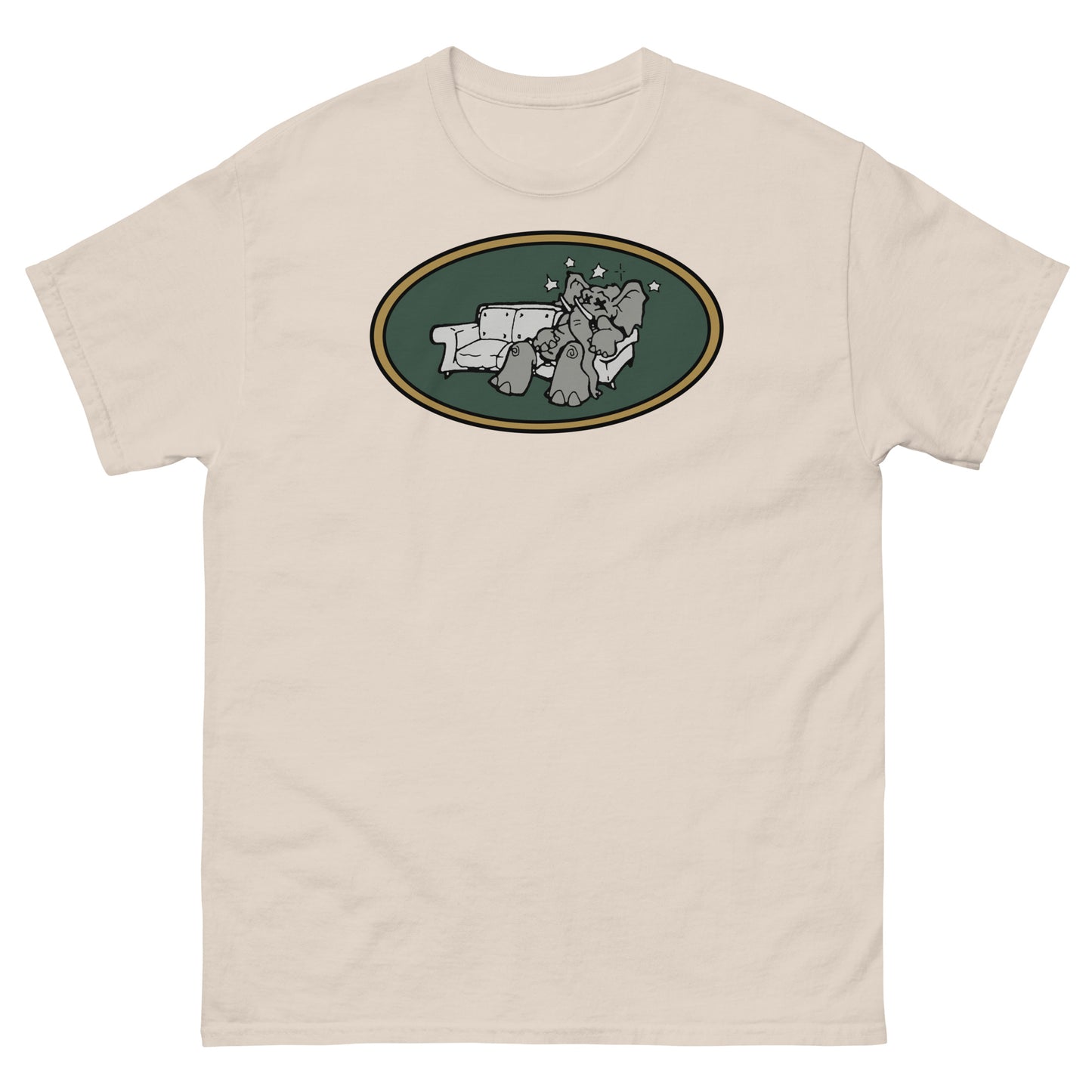 Brooklyn Dust Music Elephant Color Logo (Goblin Green) Unisex Classic Tee