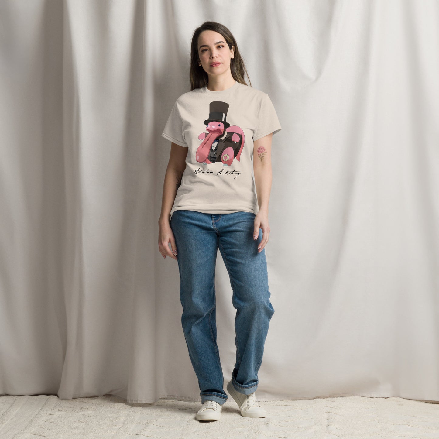 Aberoinga Lincoln Historical Anime Mash-Up Parody Tee