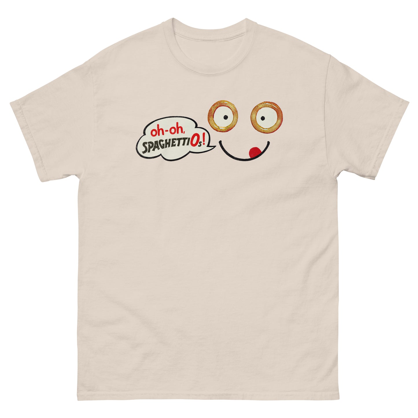 Uh-Oh Spaghetti Face Distressed Classic T-Shirt