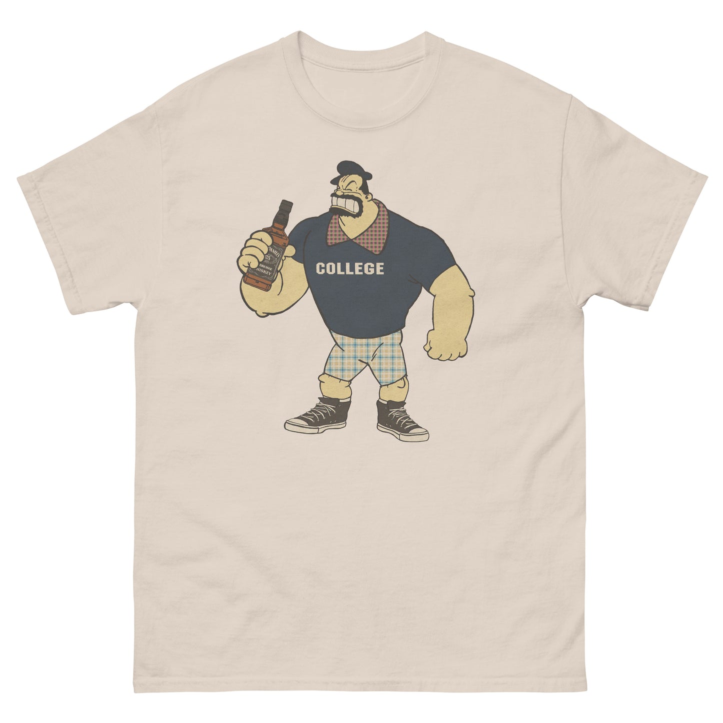Bluto x Bluto College Mashup Halftone Parody Classic T-Shirt