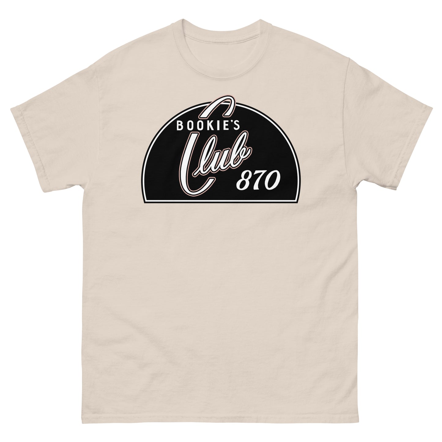 Bookie’s Club 870 Legendary Detroit Punk Venue Retro Nightclub Sign Unisex Classic Tee