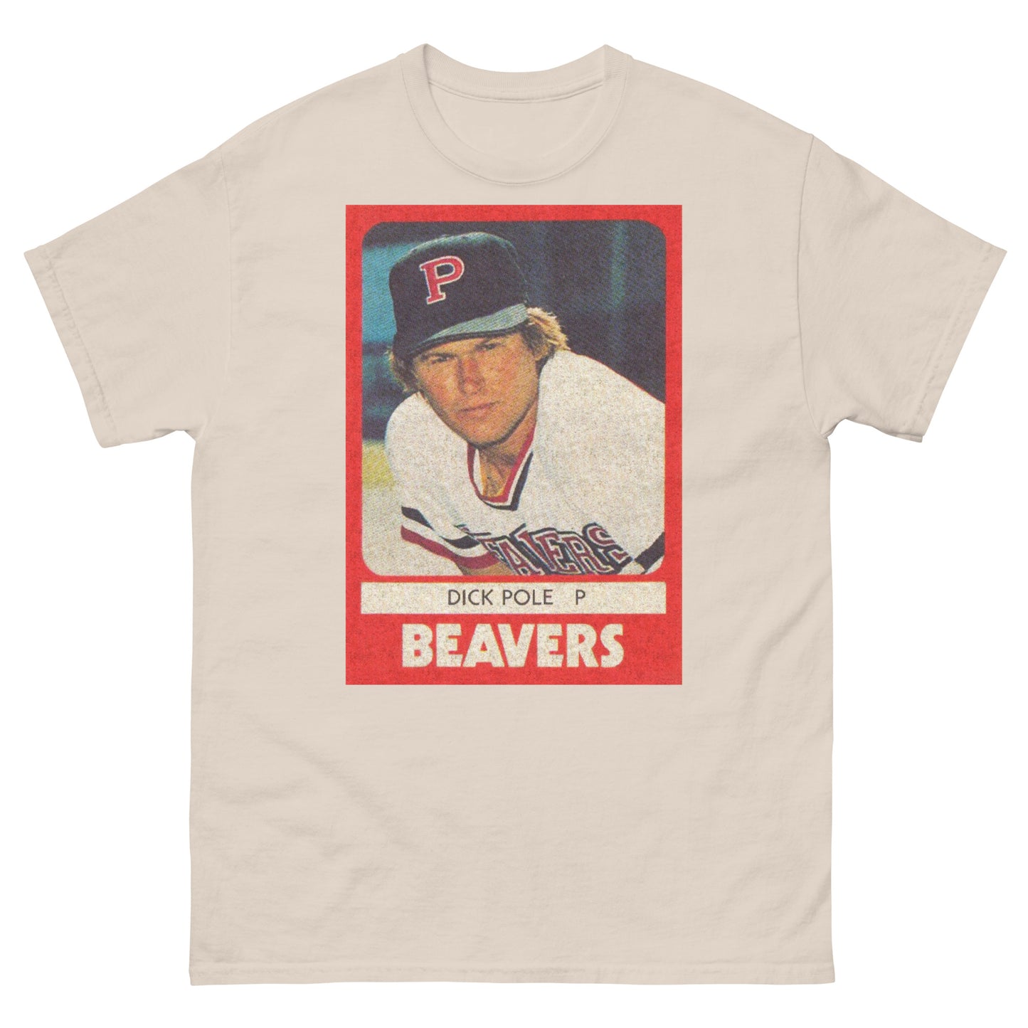 DICK POLE 1980 Portland Beavers Trading Card Unisex Classic Tee