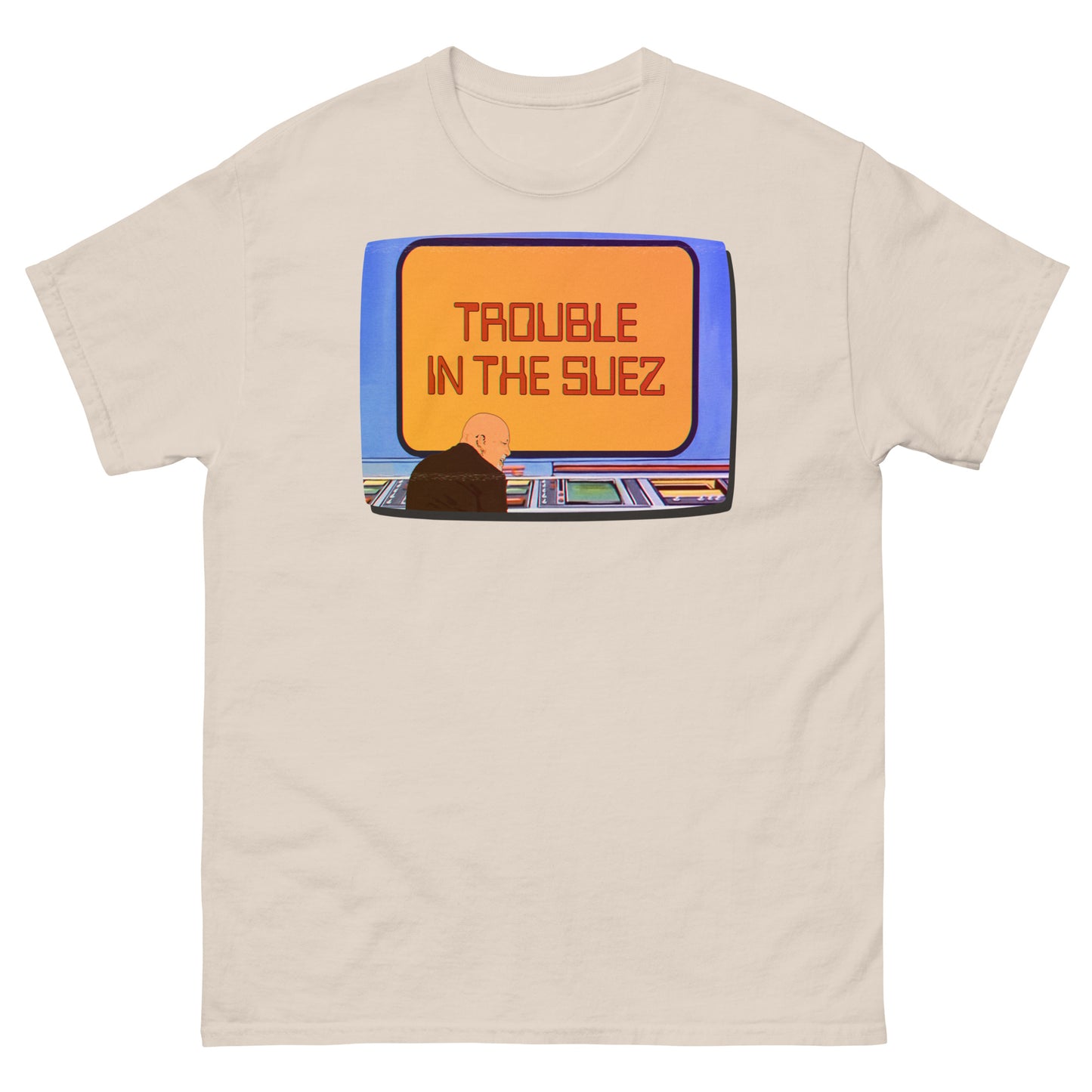 Trouble in the Suez Billy Joel Monitor Duty Parody Tee