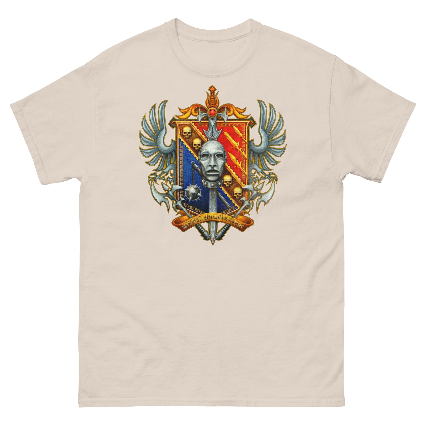 McCullen Clan Scottish Coat of Arms Dealer Distressed Unisex Grenadier Classic Tee