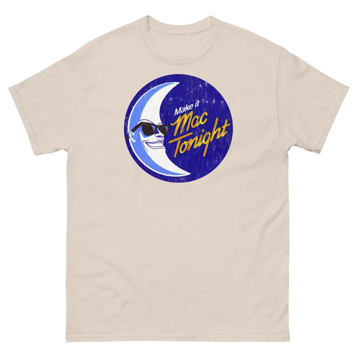 Moon Crooner Make it Tonight Mascot Distressed Unisex Classic Tee