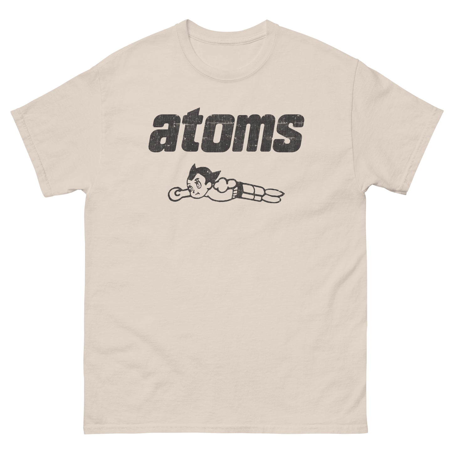 Sankei Atoms サンケイアトムズ Distressed Baseball Logo (Black) Classic Tee