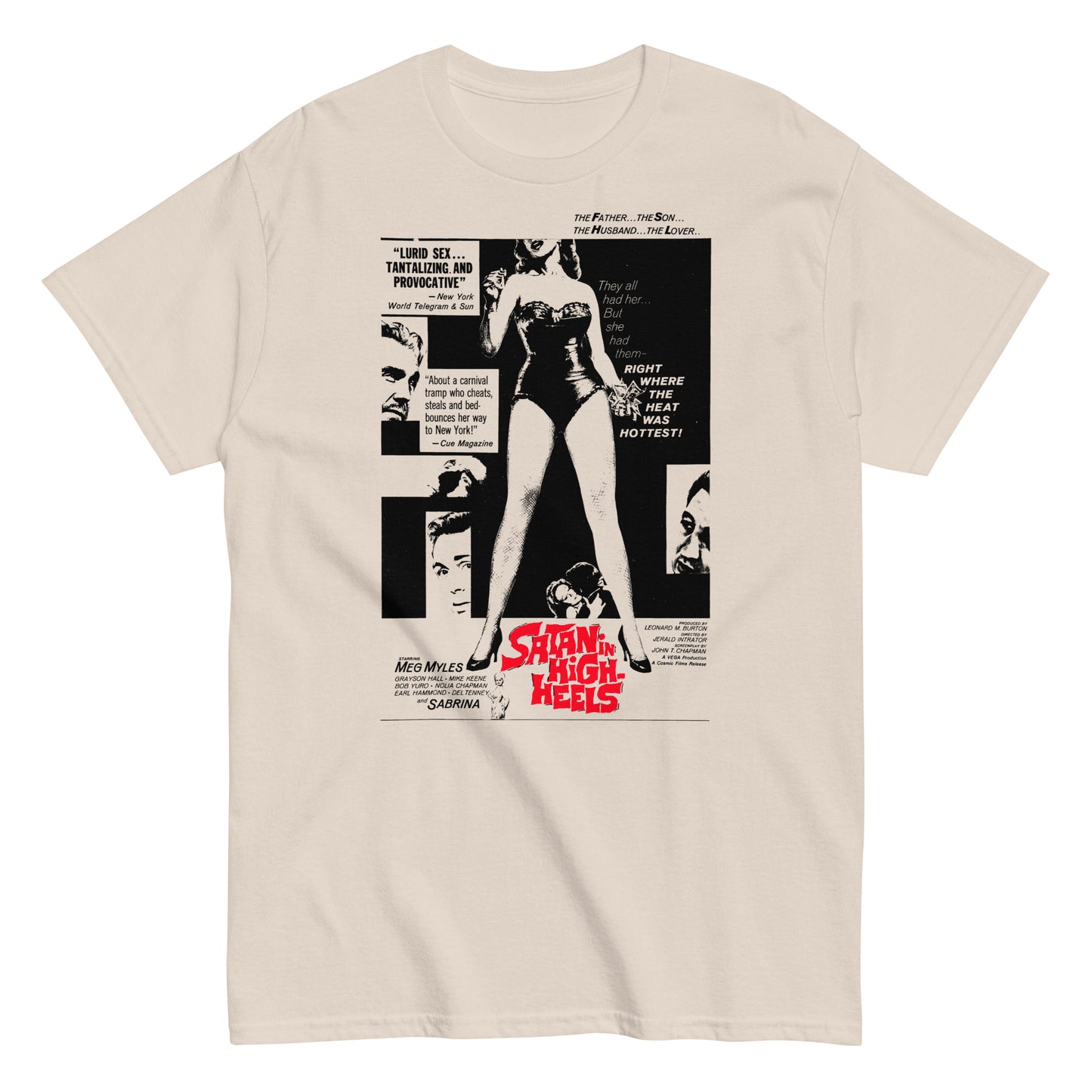 Satan in High Heels Poster Distressed Unisex Classic Tee