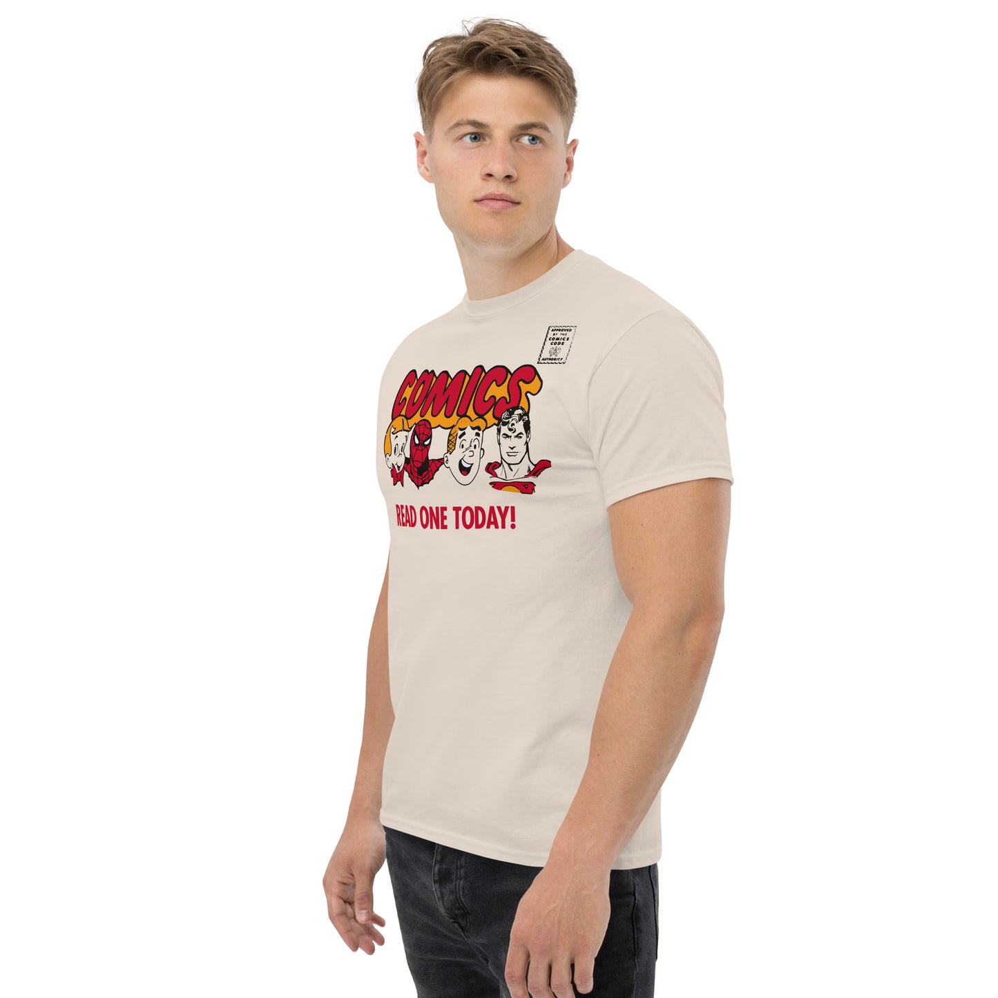 Comics Read One Today! (Original Characters ) Vintage Spinner Rack Topper Unisex Classic T-Shirt