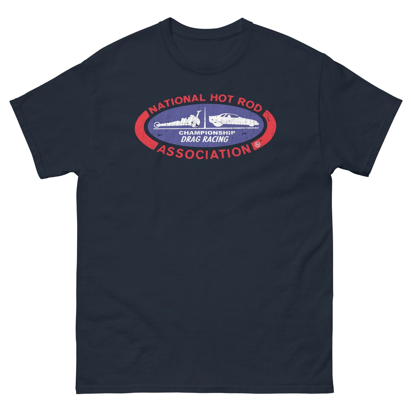 Hot Rod Drag Racing Classic Distressed Unisex Classic Tee