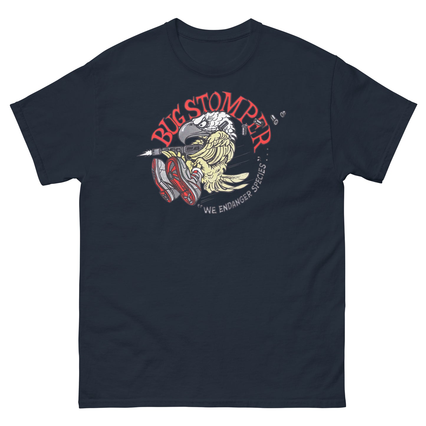 Bug Stomper Eagle "We Endanger Species" Cosplay Unisex Classic Tee