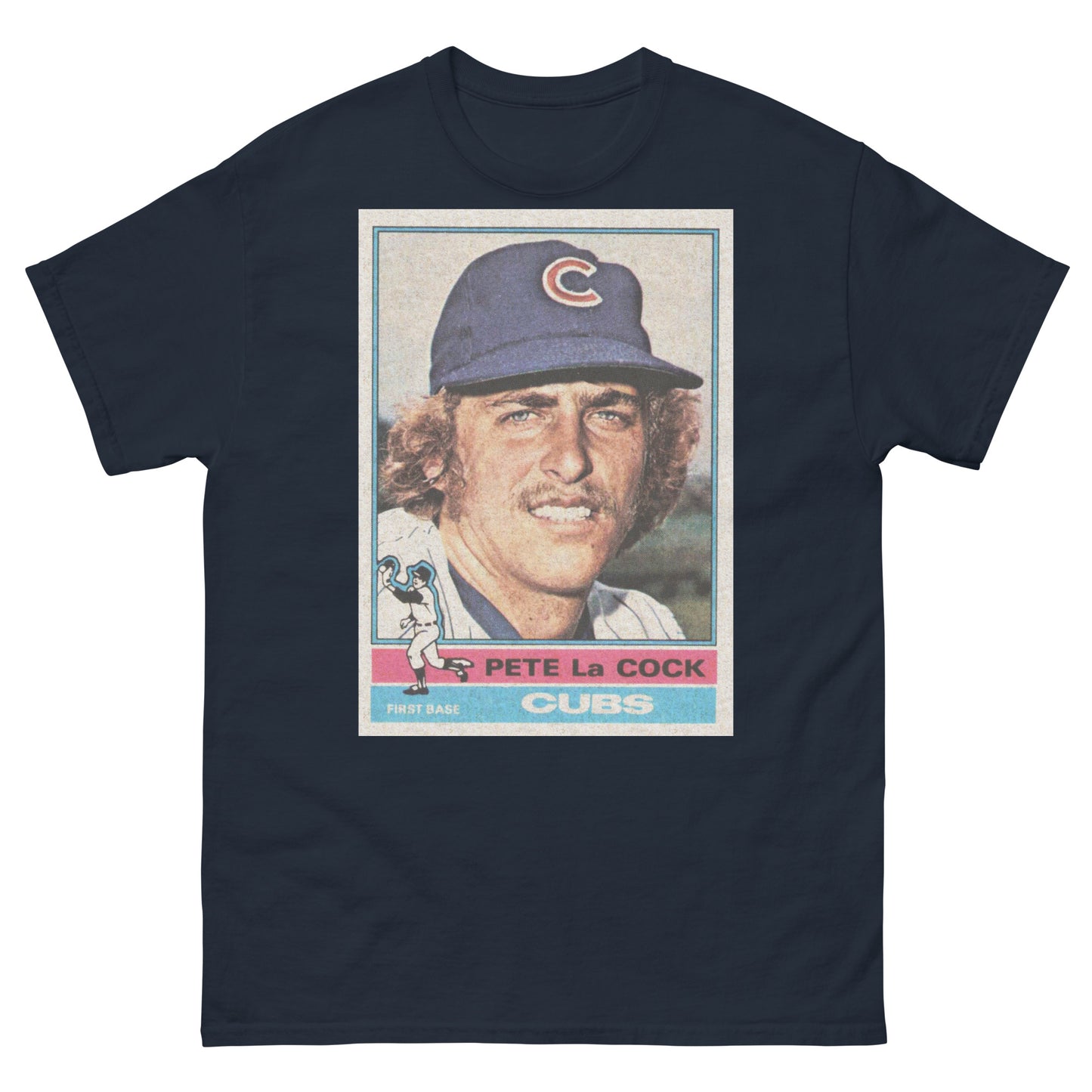 Pete La Cock 1970s Vintage Trading Card Unisex Classic Tee