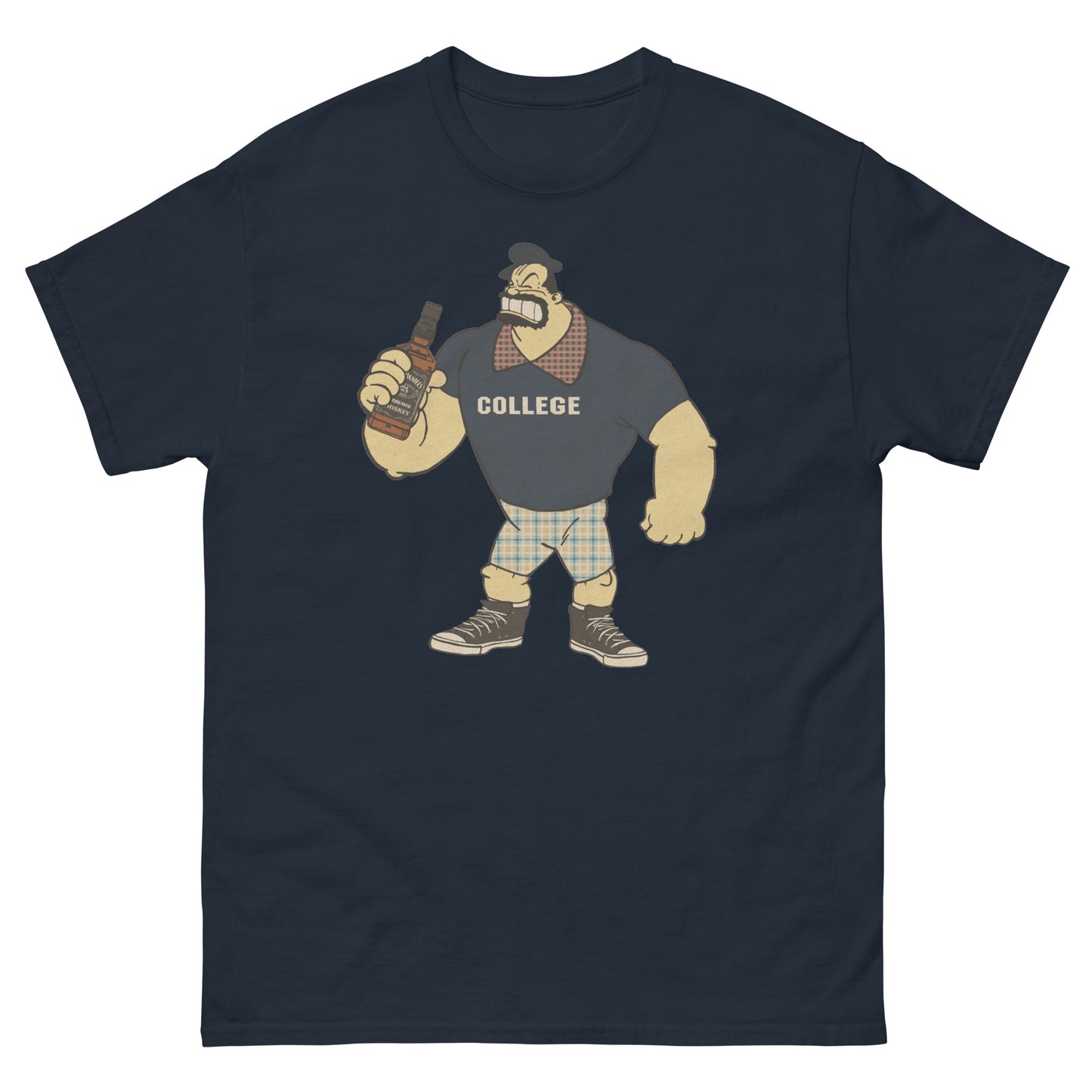 Bluto x Bluto College Mashup Halftone Parody Classic T-Shirt