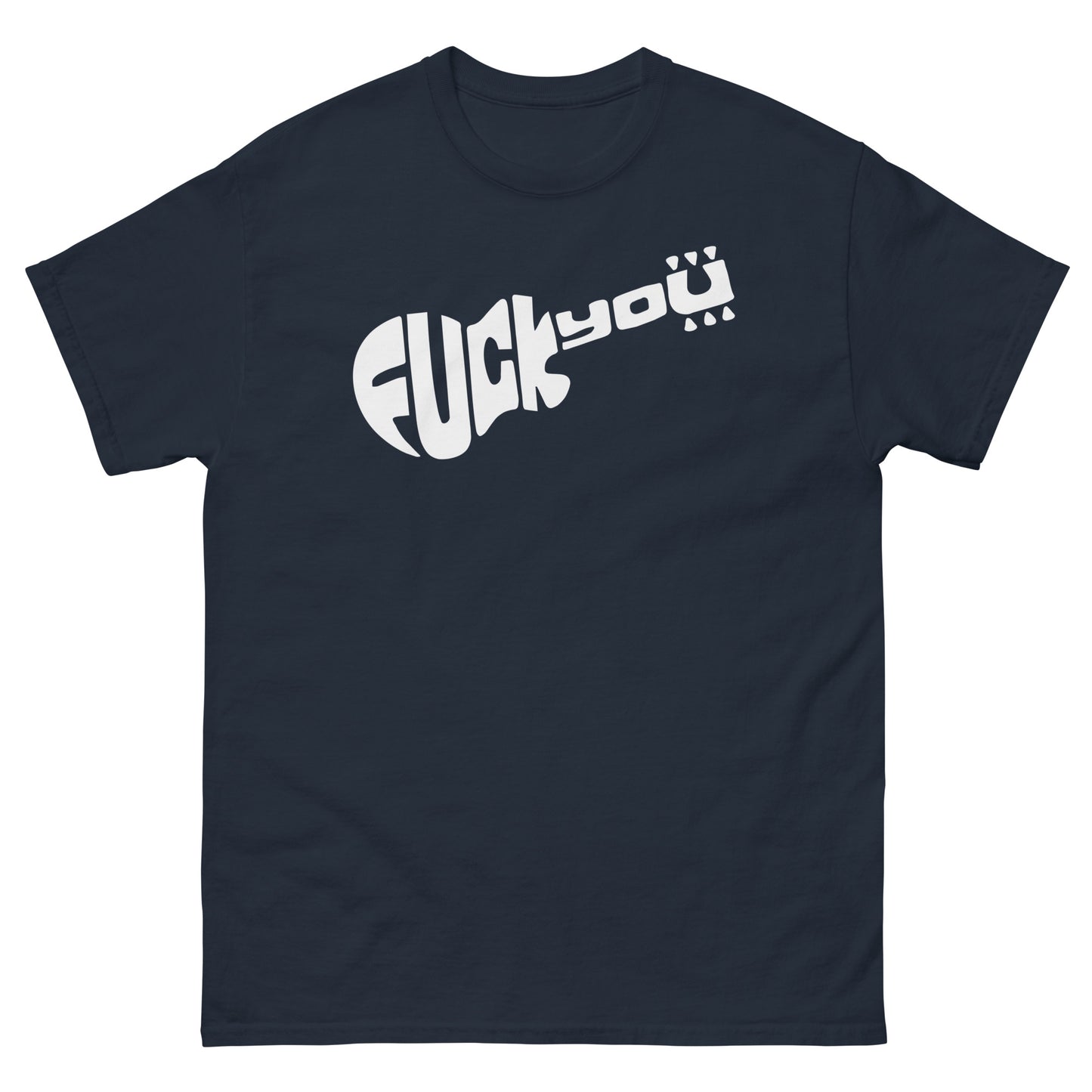 Fuck You Guitar Parody Tee As Worn by Slash | Monkees Logo Spoof Unisex Classic T-Shirt