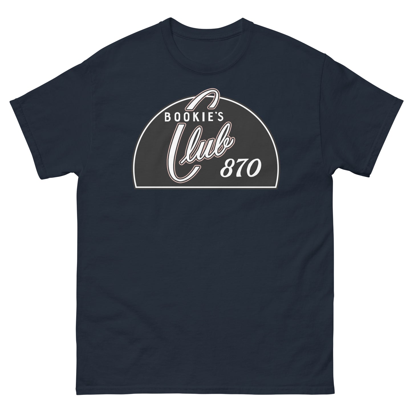 Bookie’s Club 870 Legendary Detroit Punk Venue Retro Nightclub Sign Unisex Classic Tee