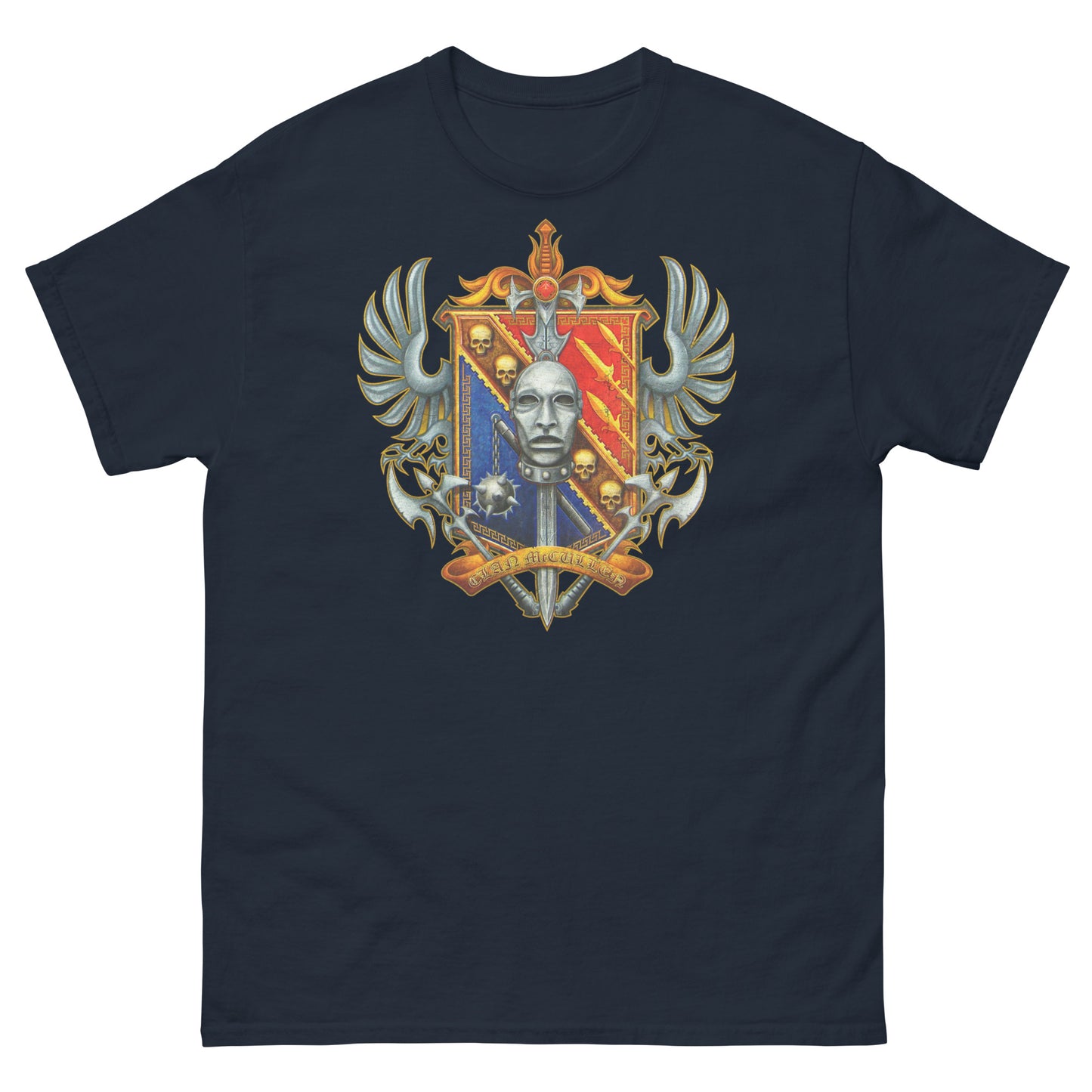 McCullen Clan Scottish Coat of Arms Dealer Distressed Unisex Grenadier Classic Tee