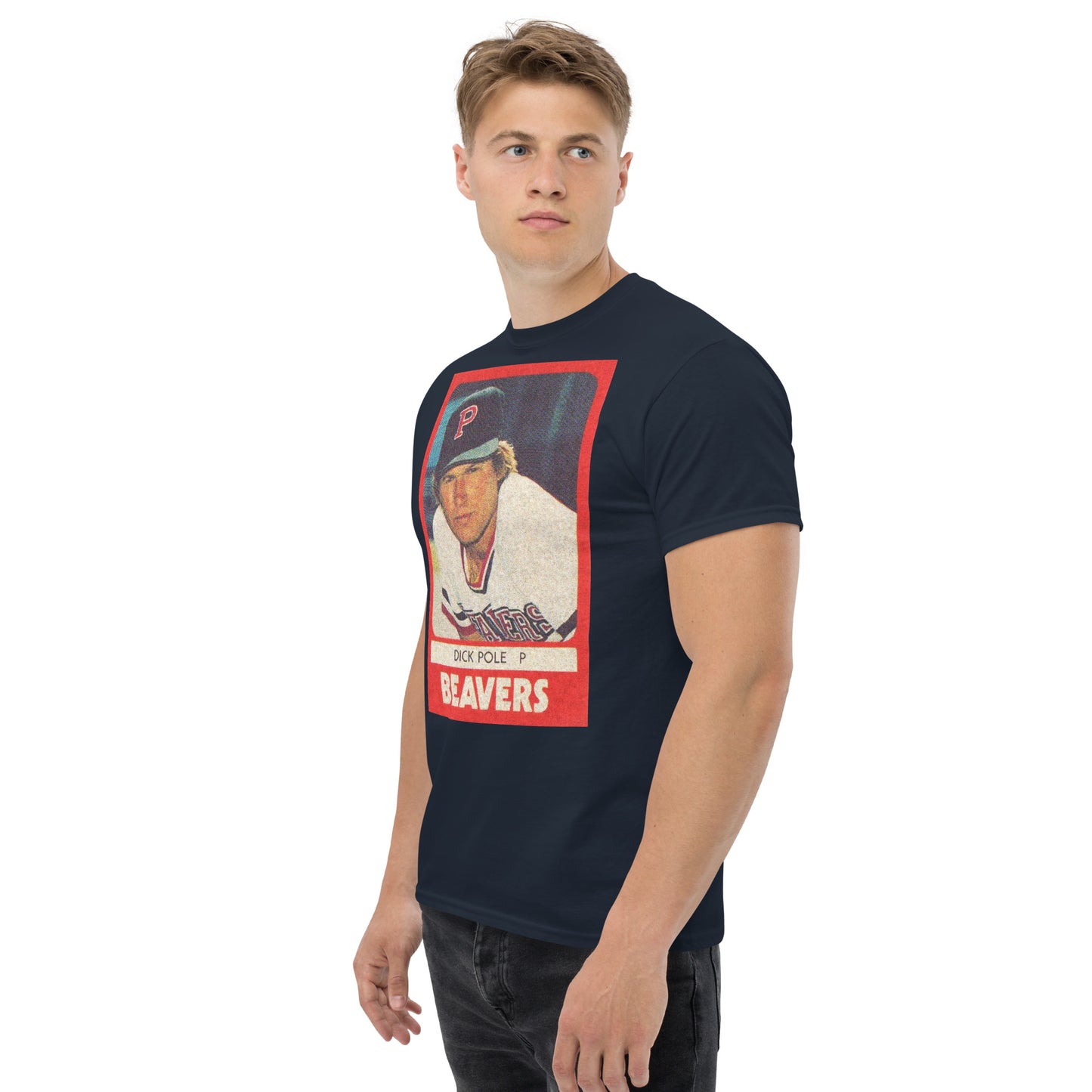 DICK POLE 1980 Portland Beavers Trading Card Unisex Classic Tee