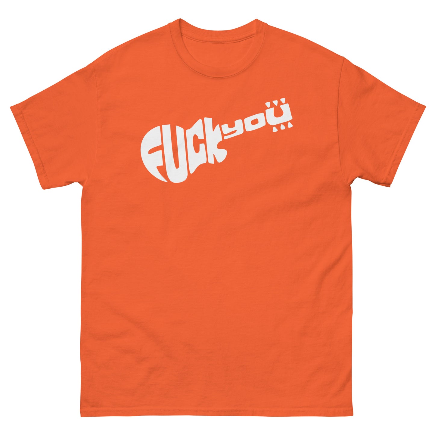 Fuck You Guitar Parody Tee As Worn by Slash | Monkees Logo Spoof Unisex Classic T-Shirt