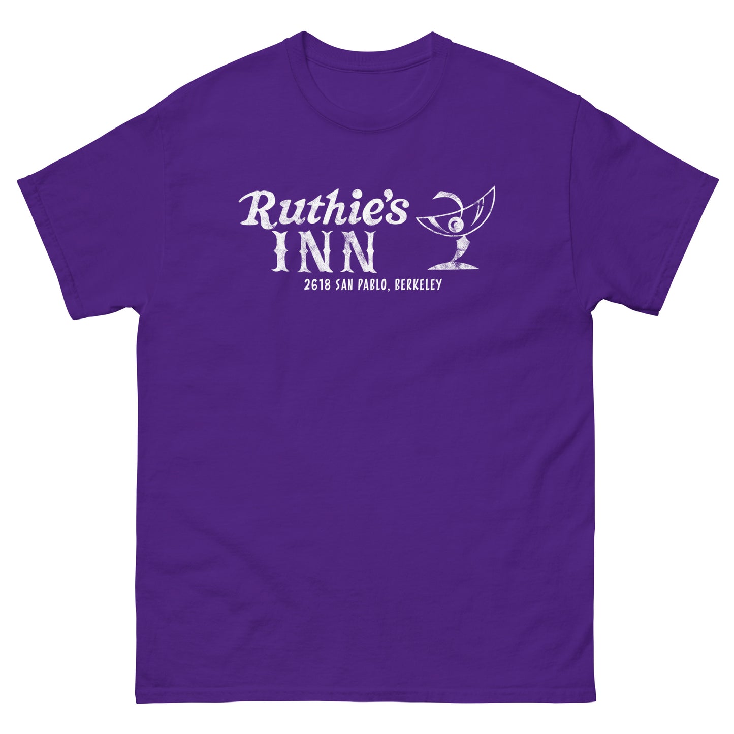 Ruthie’s Inn Berkeley, CA (White) Distressed Vintage Rock Venue Graphic Tee