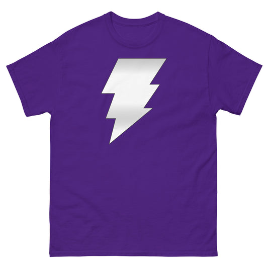 Magus Silver Lightning Bolt | Retro Cosmic Comic Book Villain Cosplay Tee