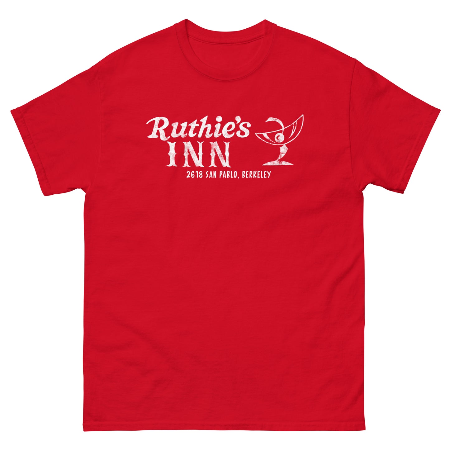Ruthie’s Inn Berkeley, CA (White) Distressed Vintage Rock Venue Graphic Tee