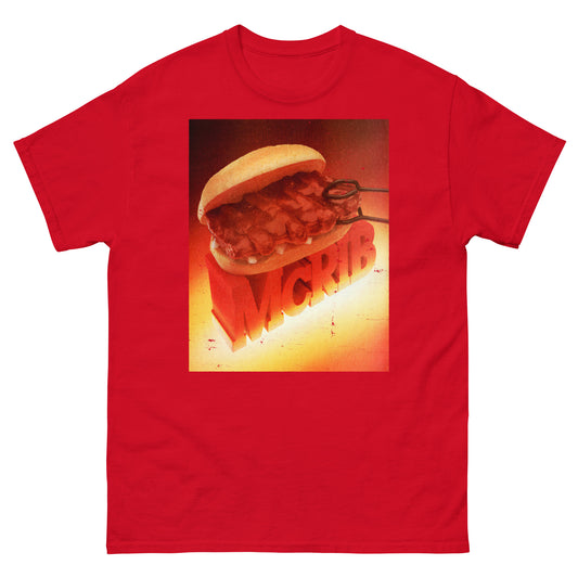 McRib Vintage Poster Distressed Unisex Classic T-Shirt