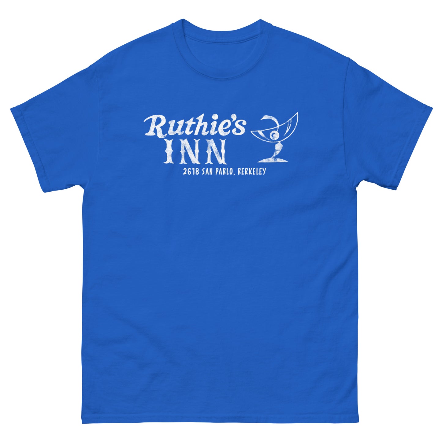 Ruthie’s Inn Berkeley, CA (White) Distressed Vintage Rock Venue Graphic Tee