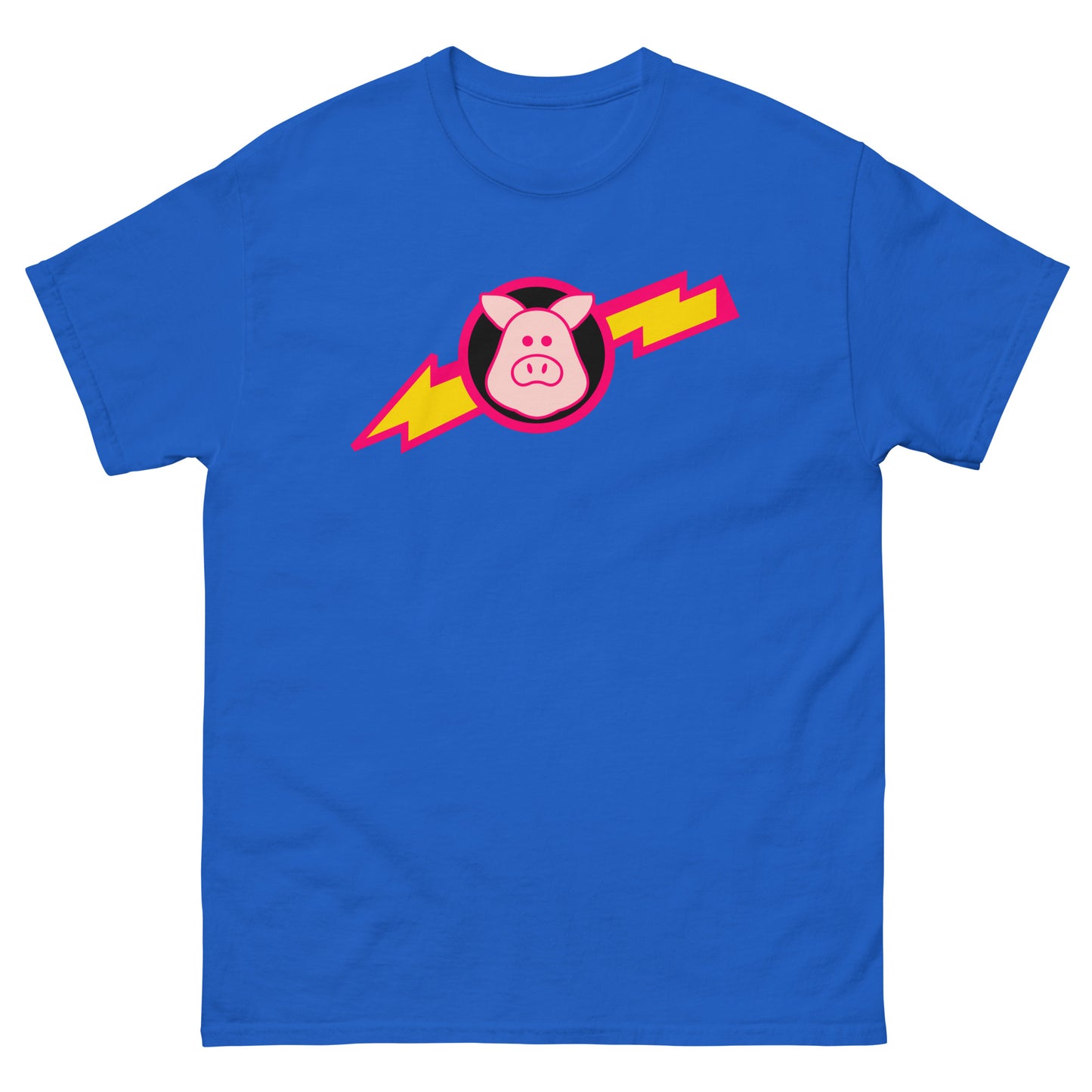 Space Pigs Lightning Bolt Logo Sci-Fi Parody Cosplay Tee