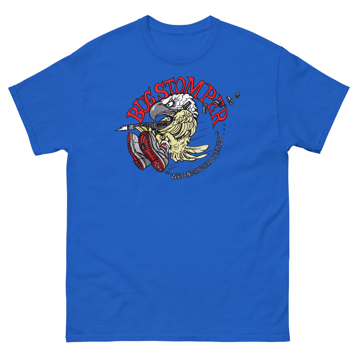 Bug Stomper Eagle "We Endanger Species" Cosplay Unisex Classic Tee