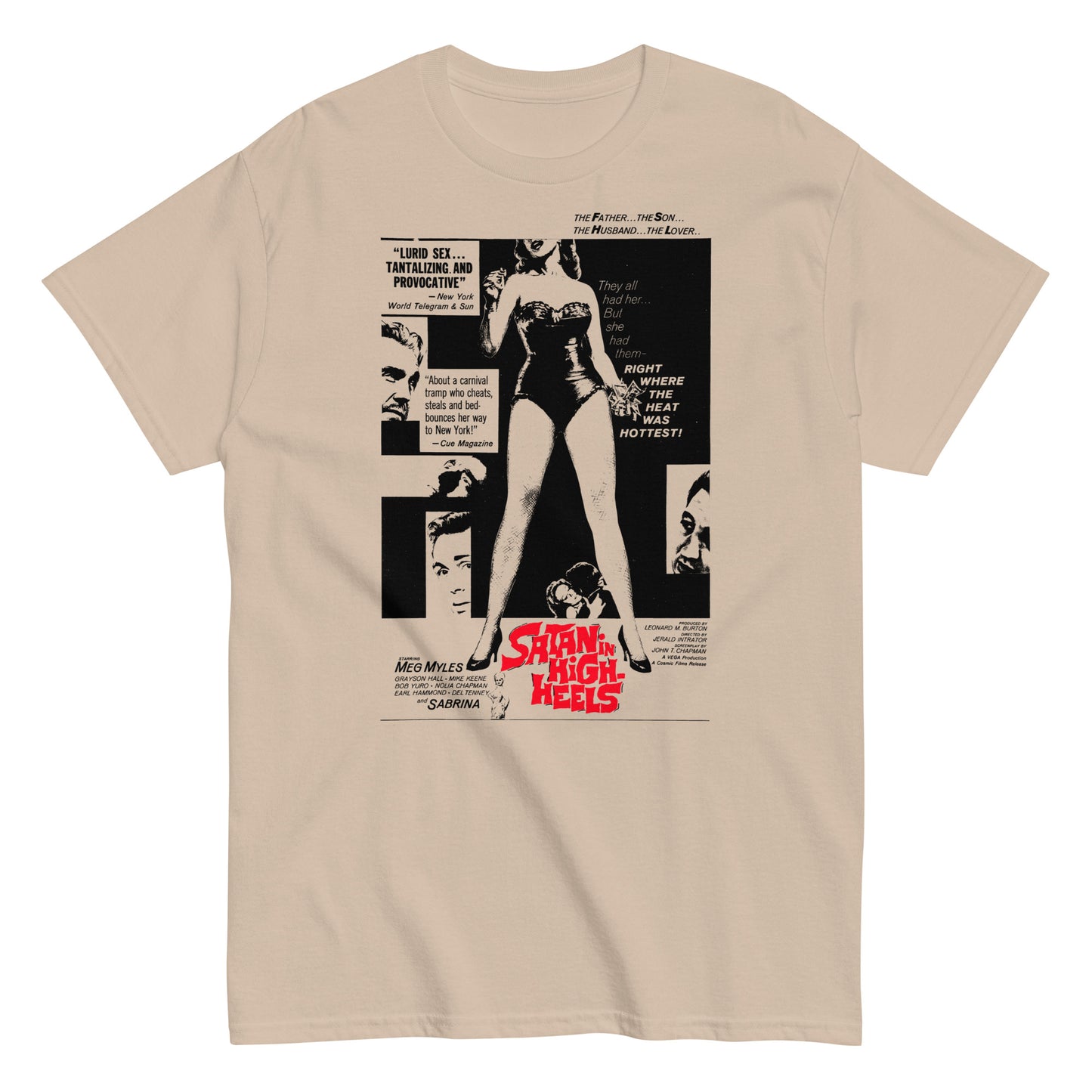 Satan in High Heels Poster Distressed Unisex Classic Tee