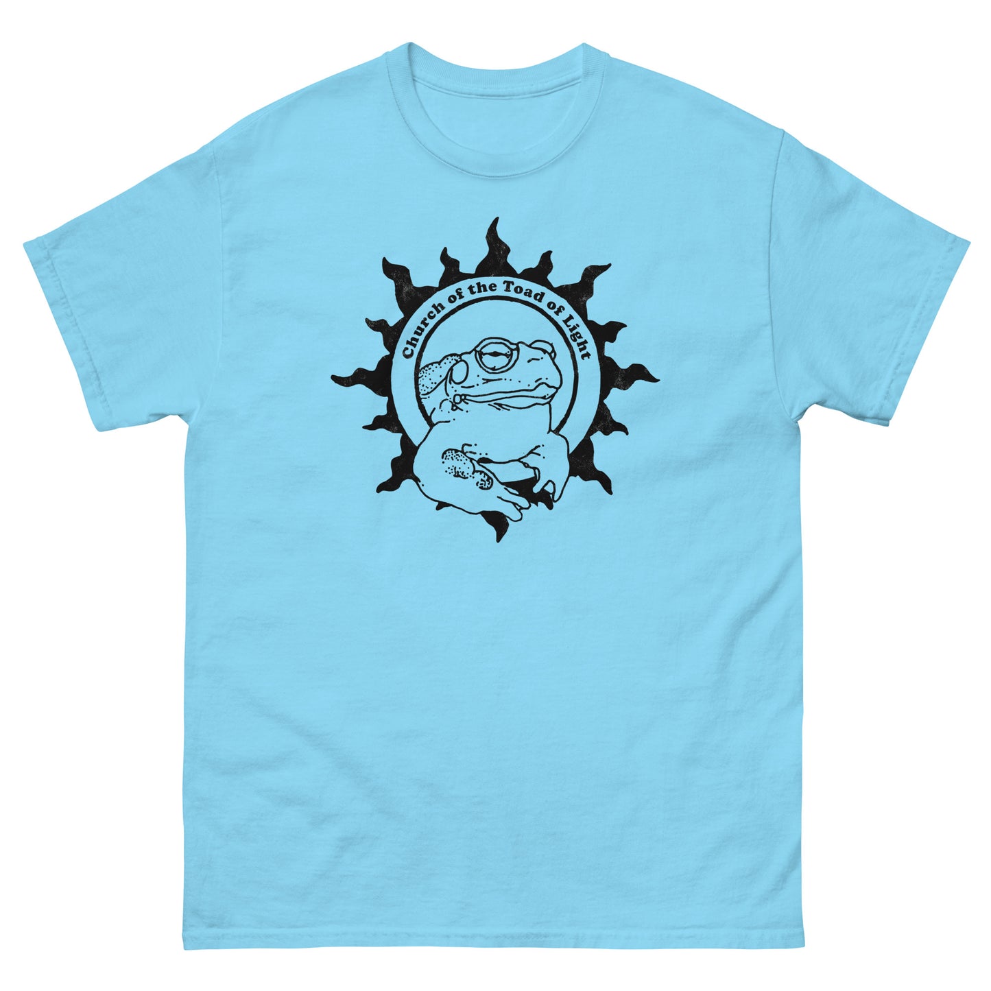 Church of the Toad of Light Bufo Alvarius Distressed Psychedelic Meme Tee | Front & Back Design Unisex Classic T-Shirt