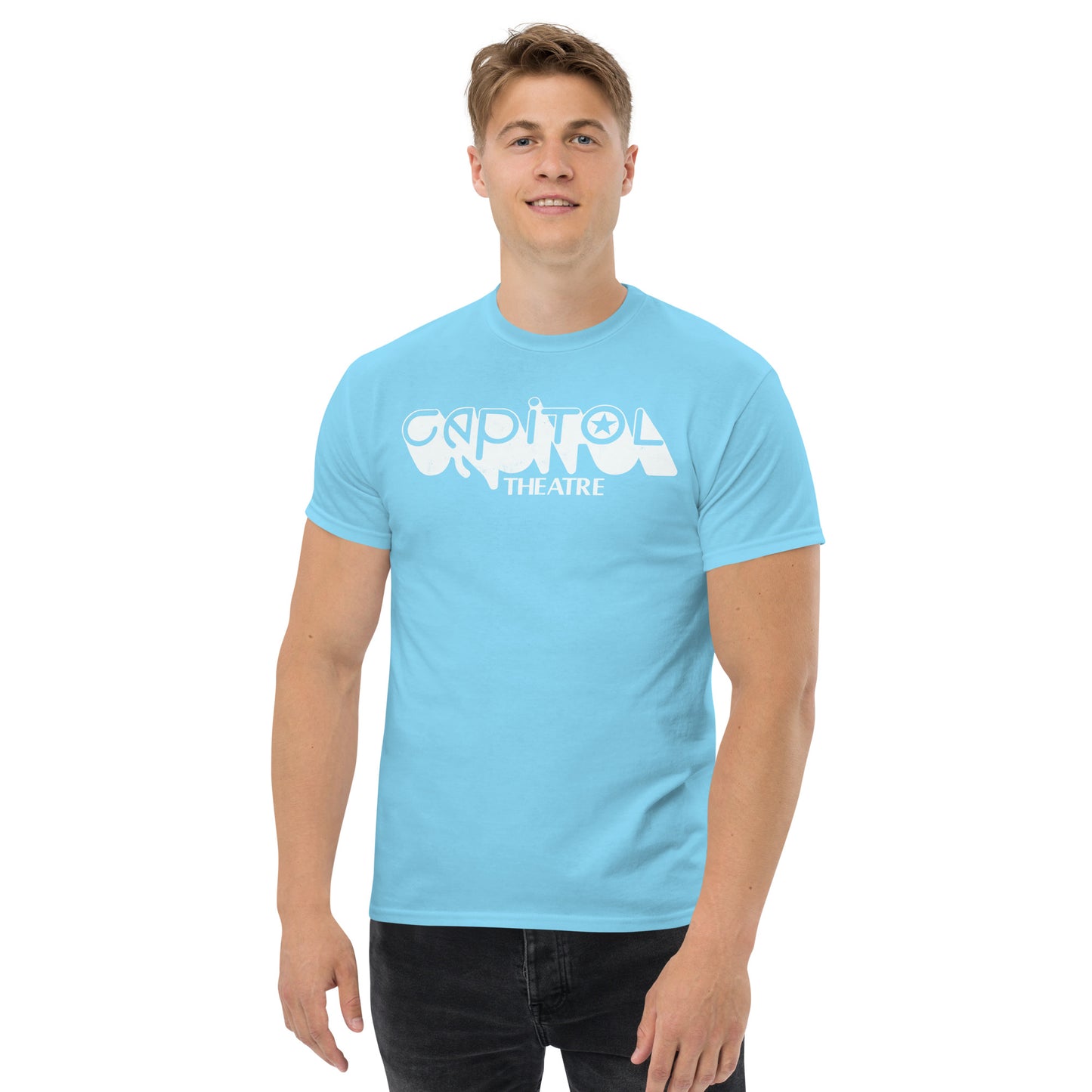 Capitol Theatre of Passaic, NJ (White) Venue | As Worn by Zac Efron Distressed Unisex Classic Tee