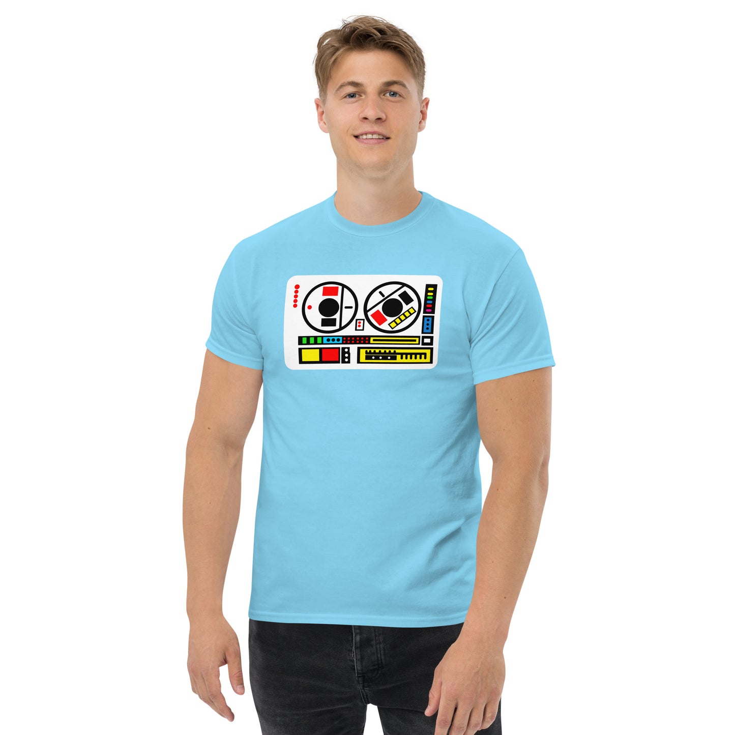 Faker MOTU Vintage Cartoon Toy Chest Sticker Replica Cosplay Unisex Classic Tee
