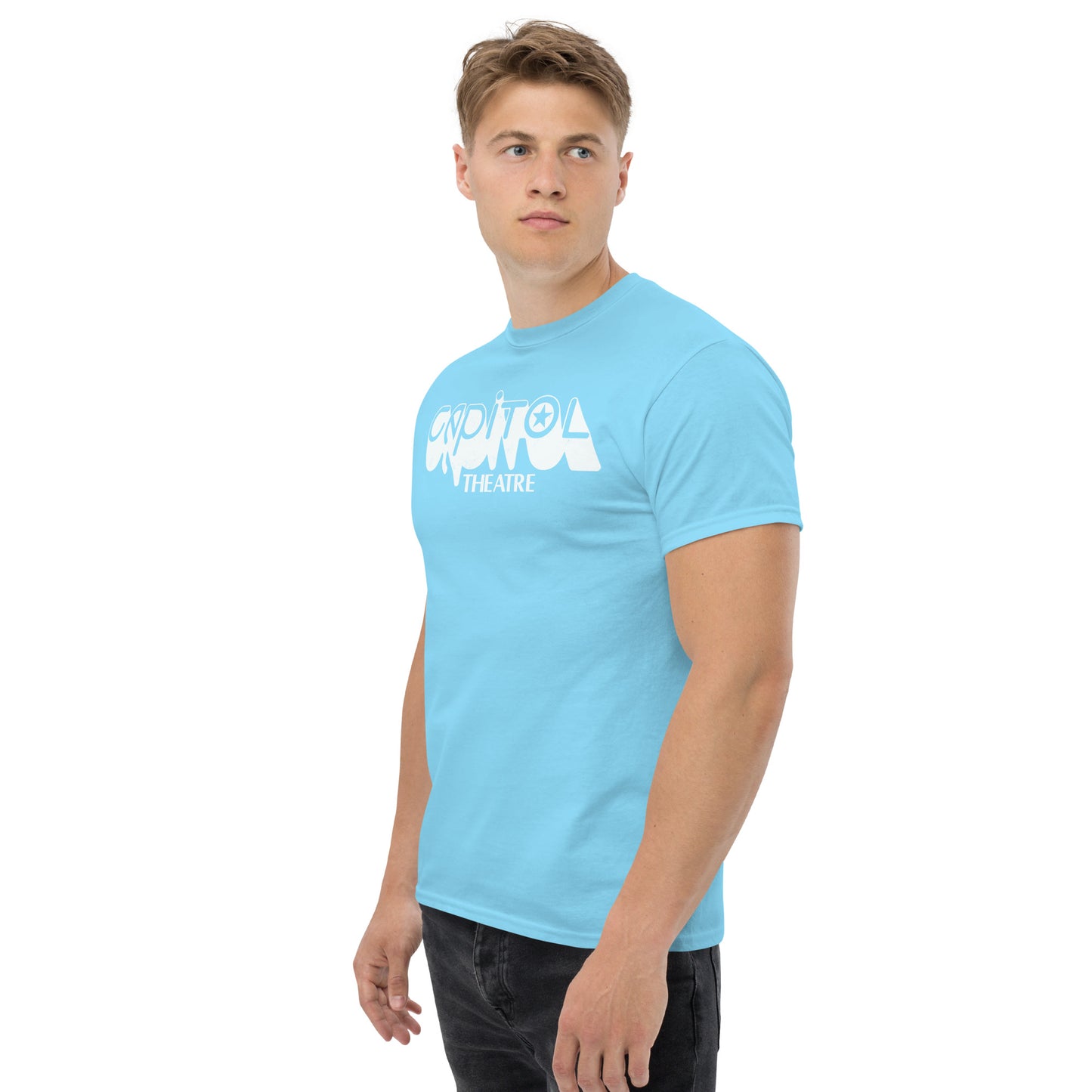 Capitol Theatre of Passaic, NJ (White) Venue | As Worn by Zac Efron Distressed Unisex Classic Tee
