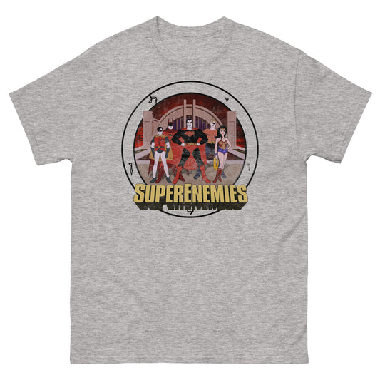 SUPER ENEMIES Mirror Universe Evil Superheroes | Vintage Distressed Cartoon Tee