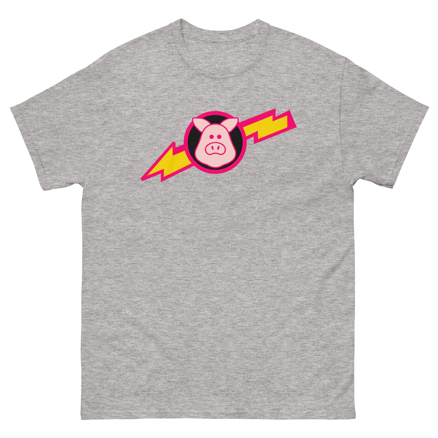 Space Pigs Lightning Bolt Logo Sci-Fi Parody Cosplay Tee