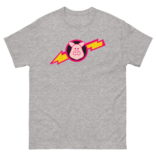 Space Pigs Lightning Bolt Logo Sci-Fi Parody Cosplay Tee