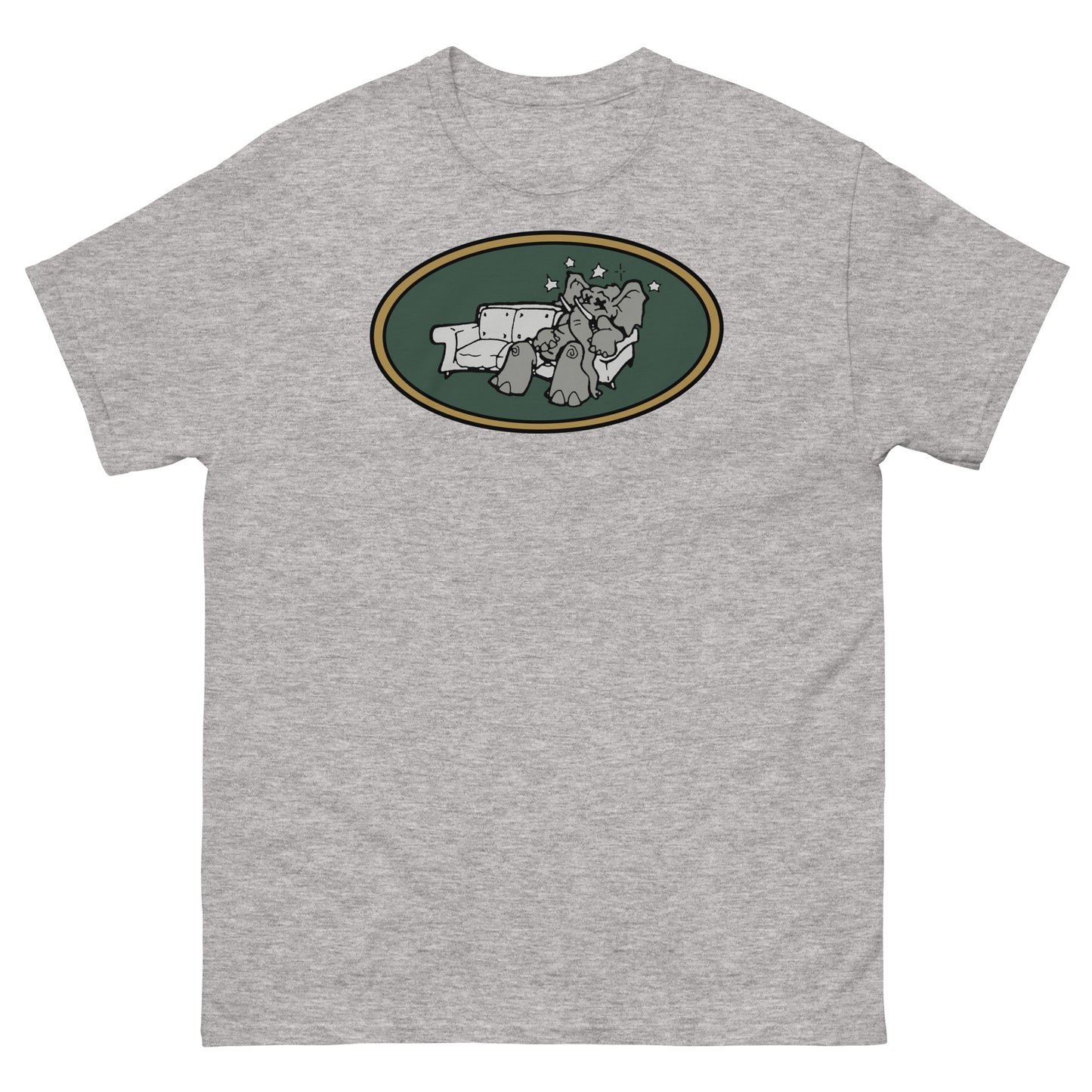 Brooklyn Dust Music Elephant Color Logo (Goblin Green) Unisex Classic Tee
