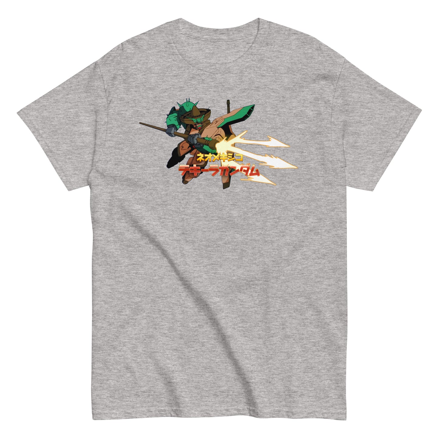 Neo Mexico Tequila Giant Robot Mech Distressed Graphic Anime Fan Gear Unisex Classic Tee