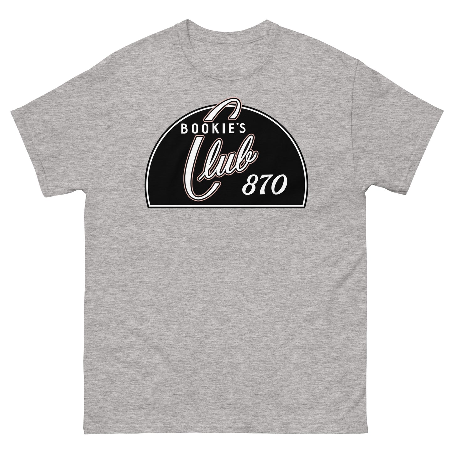 Bookie’s Club 870 Legendary Detroit Punk Venue Retro Nightclub Sign Unisex Classic Tee