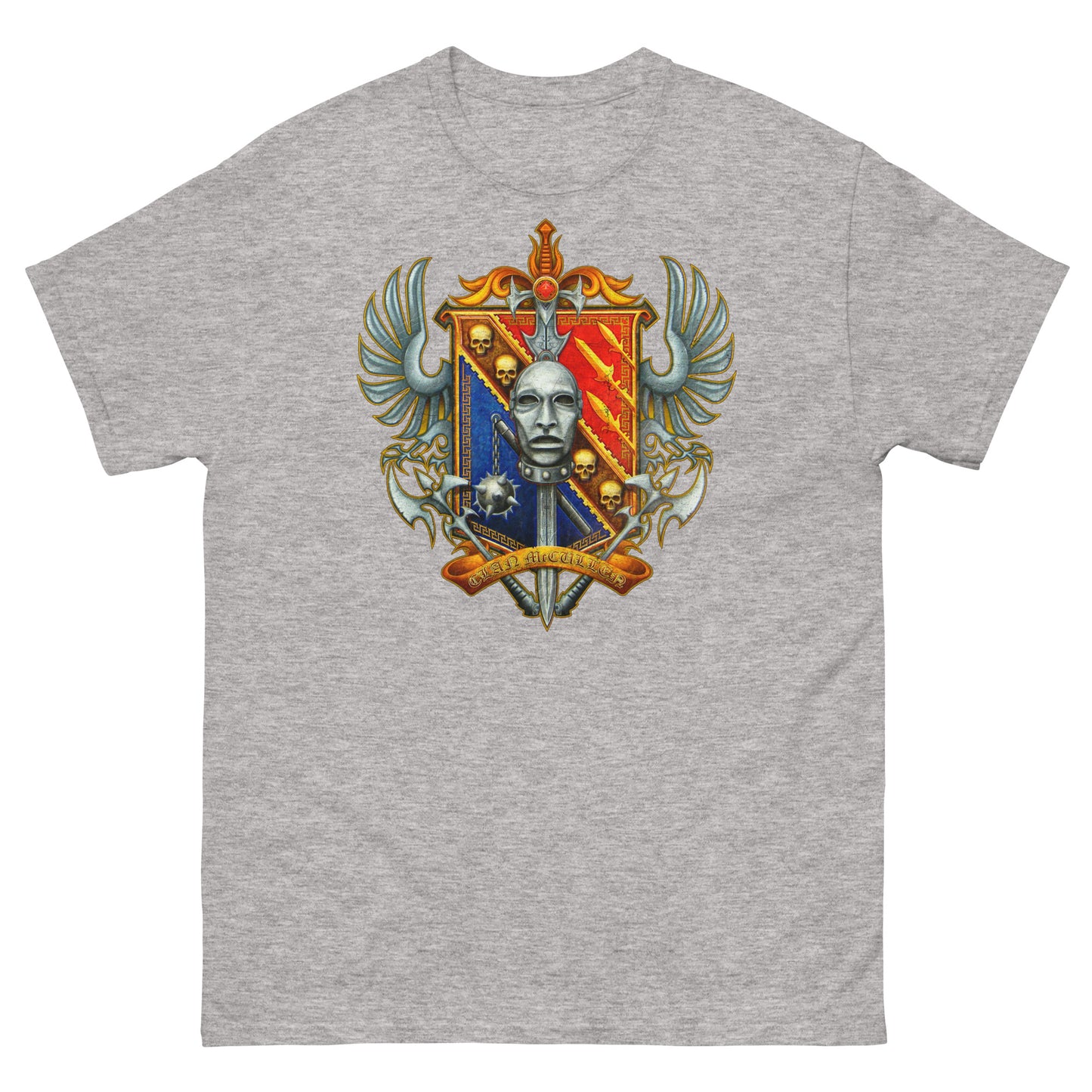 McCullen Clan Scottish Coat of Arms Dealer Distressed Unisex Grenadier Classic Tee