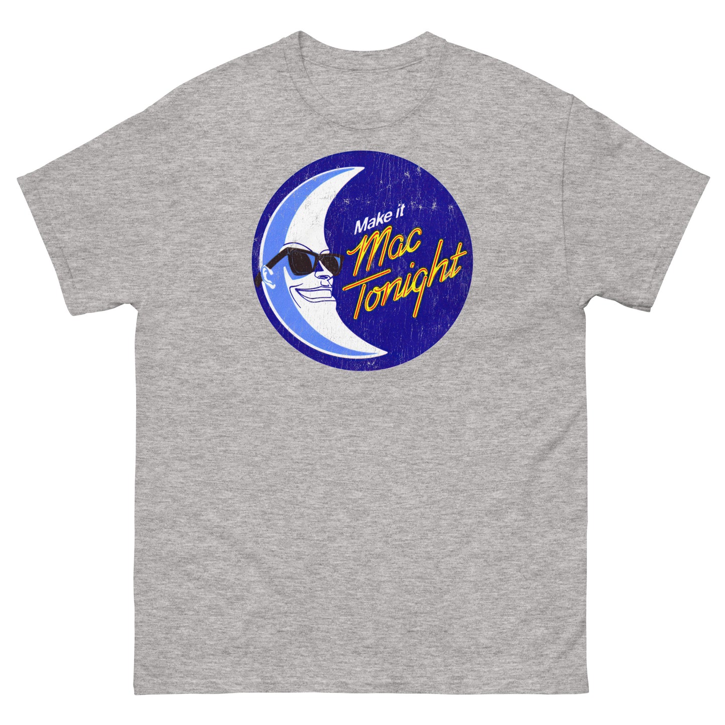 Moon Crooner Make it Tonight Mascot Distressed Unisex Classic Tee
