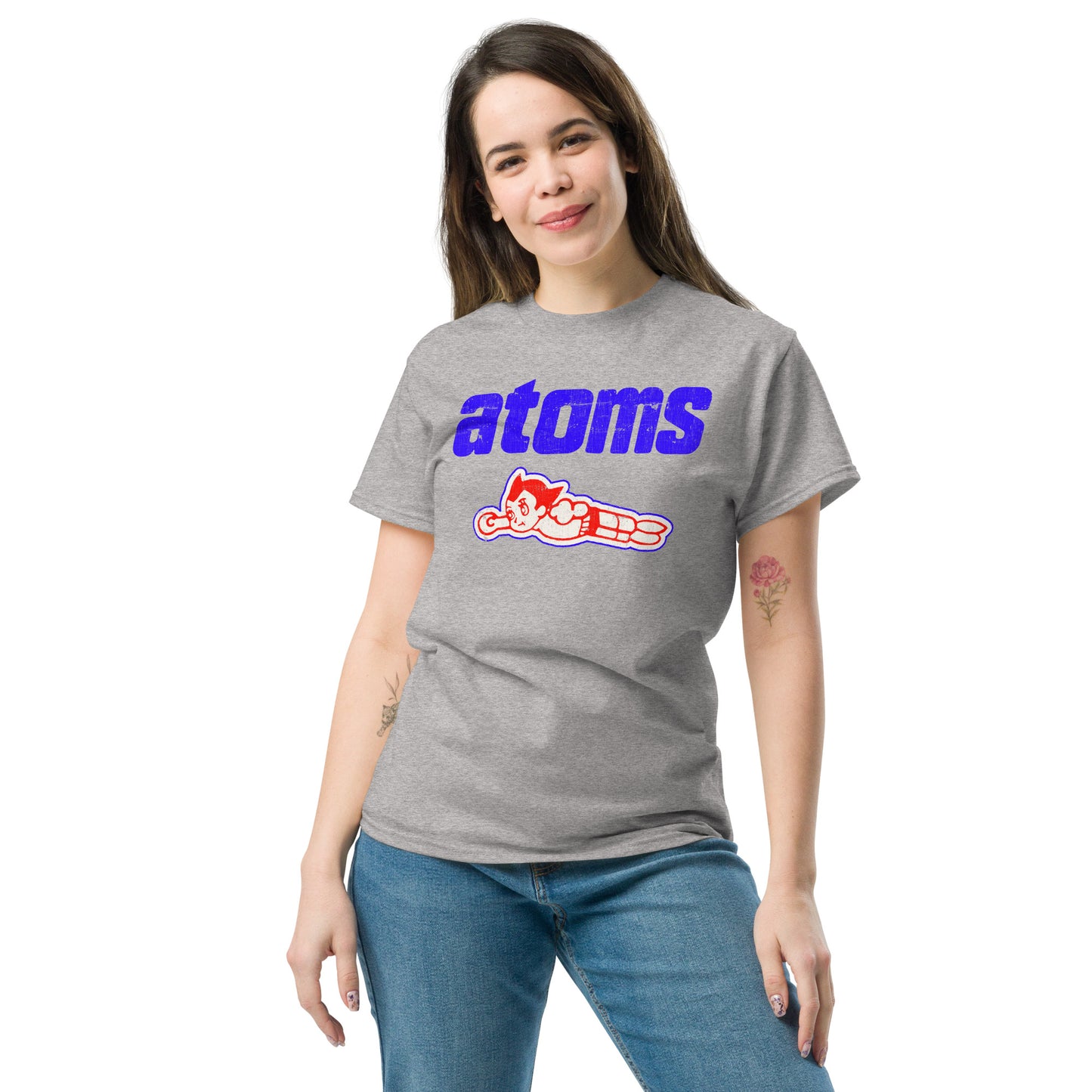 Sankei Atoms サンケイアトムズ Distressed Baseball Logo (Red, White and Blue) Classic Tee