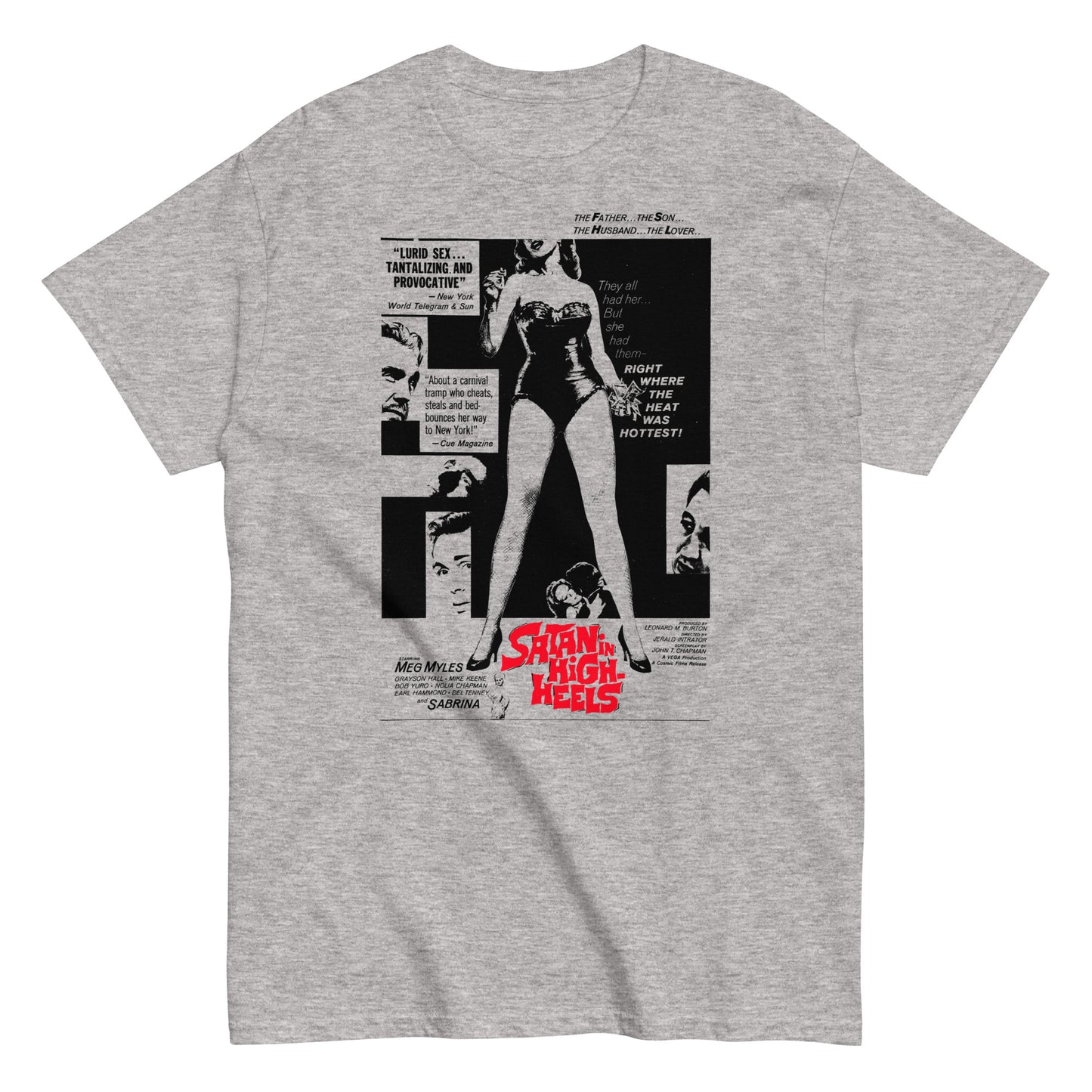 Satan in High Heels Poster Distressed Unisex Classic Tee