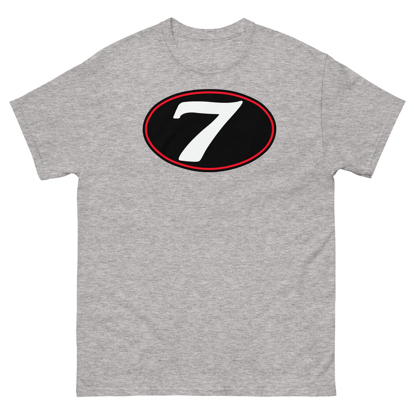 v7 Moto Racer (Black) Rear Fairing Number Plate Unisex Classic Tee