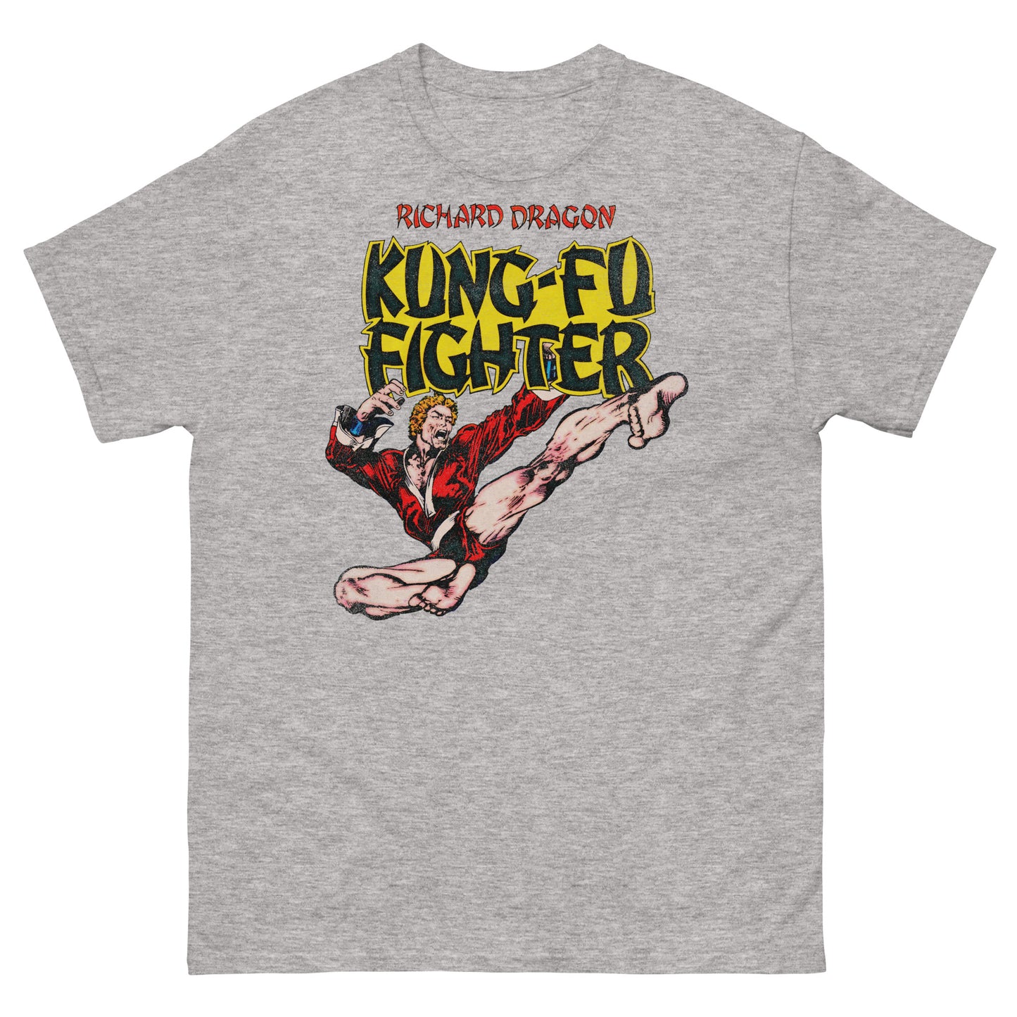 Richard Dragon Kung-Fu Fighter Retro Martial Arts Comic Book Classic Tee