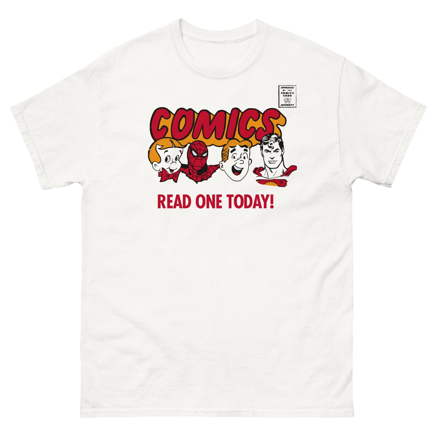 Comics Read One Today! (Original Characters ) Vintage Spinner Rack Topper Unisex Classic T-Shirt