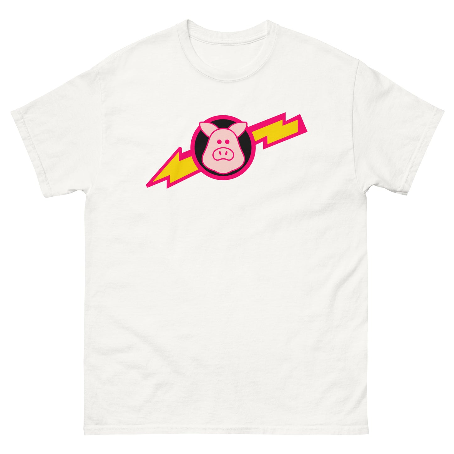 Space Pigs Lightning Bolt Logo Sci-Fi Parody Cosplay Tee