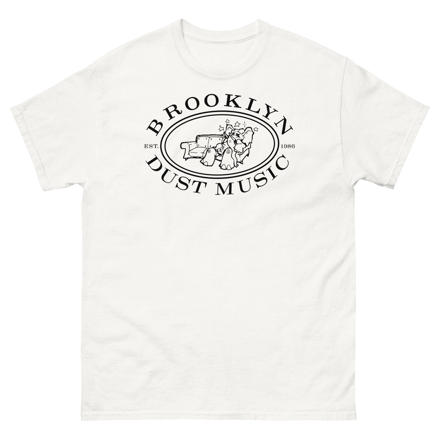 Brooklyn Dust Music Elephant Logo (Black) Unisex Classic T-Shirt