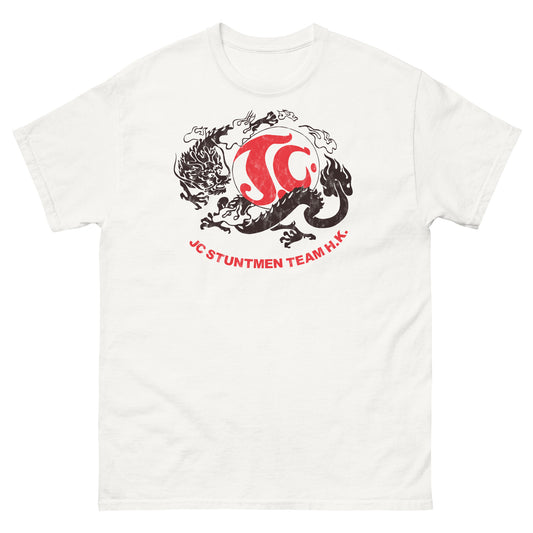 Jackie Chan JC Stunt Team Hong Kong Replica Dragon Logo Distressed Vintage T-Shirt